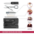 Miniatyrbillede 5 af 6: Victorinox SwissCard Classic Cosmetic & Manicure Case Black - Transparent ABS Synthetic (0.7133.T3)
