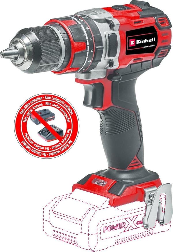 Einhell TE-CD 18/50 BL 18V Li-ion batteri slagbore-/skruetrækker krop - 50Nm - 13mm - kul børsteløs