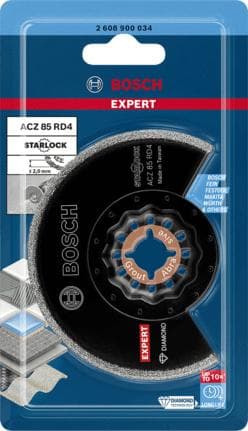 Bosch Accessories 2608900034 EXPERT Laastisegmenttiterä ACZ 85 RD4 Timanttisegmentti sahanterä 1 kpl 2 mm 1 kpl pakkaus (2608900034)