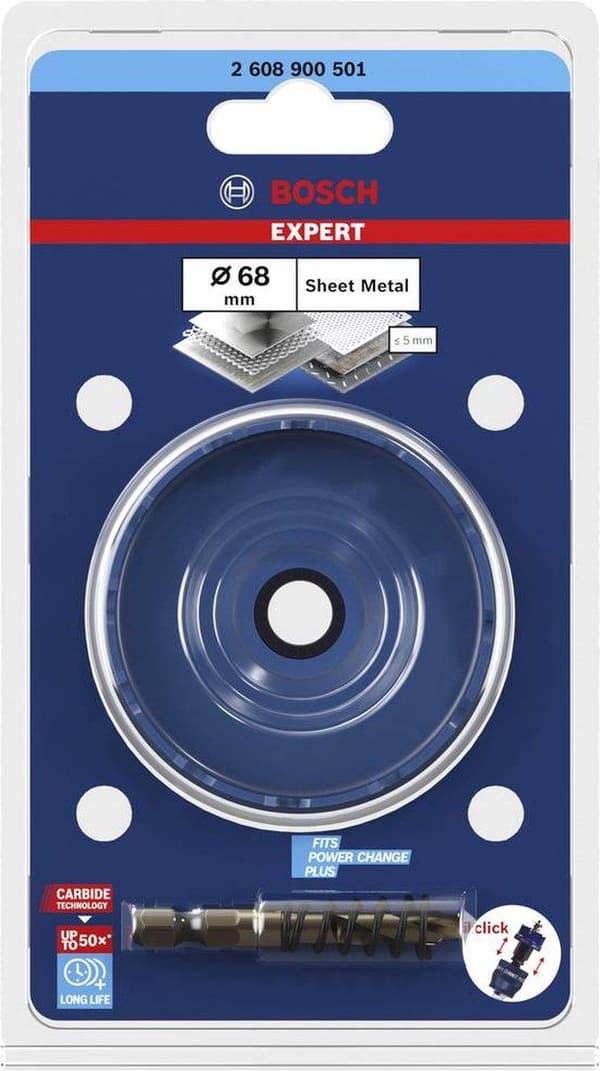 Bosch tilbehør EKSPERT Plade 2608900501 Hulsav 1 stk(e) 68 mm 1 stk(e)