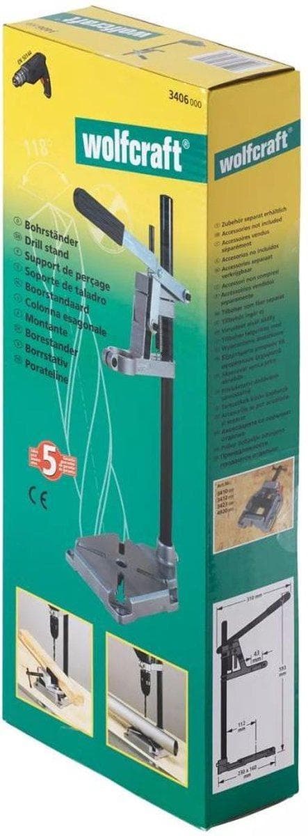 Wolfcraft borestativ 345 mm - 3406000