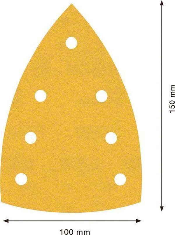 Bosch 2608901119 EXPERT Hiomapaperi C470 Paras puulle ja maalille, 100 x 150 mm, syvyys 240, 7 reikää, 10x
