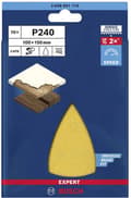 Pikkukuva 2 / 4: Bosch 2608901119 EXPERT Hiomapaperi C470 Paras puulle ja maalille, 100 x 150 mm, syvyys 240, 7 reikää, 10x