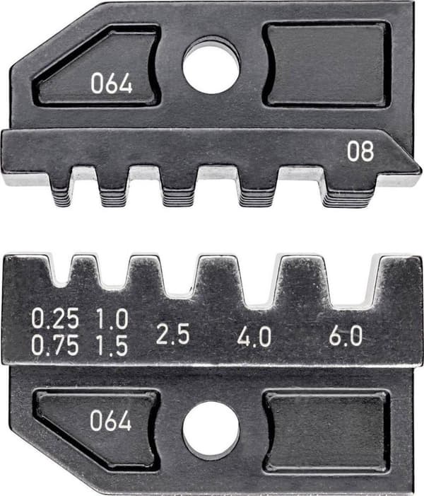 Knipex 97 49 08 Puristusholkit 0,25 - 6 mm² Sopii Knipex-merkille 97 43 200, 97 43 E, 97 43 E AUS, 97 43 E UK, 97 43 E US