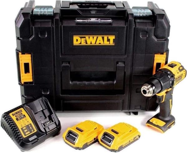 DeWalt-DCD709D2T-QW batteridrevet hammerboremaskine-18V - 2 x 2 Ah li-ion