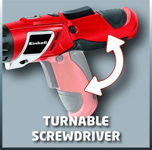 Einhell batteriskruetrækker TC-SD 3,6 Li (Lithium Ion - 3,6 V - 1,3 Ah - 3 Nm - LED lys - LED batteri indikator - inkl. 6 bits og oplader)