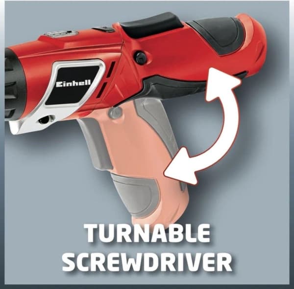 Einhell batteriskruetrækker TC-SD 3,6 Li (Lithium Ion - 3,6 V - 1,3 Ah - 3 Nm - LED lys - LED batteri indikator - inkl. 6 bits og oplader)