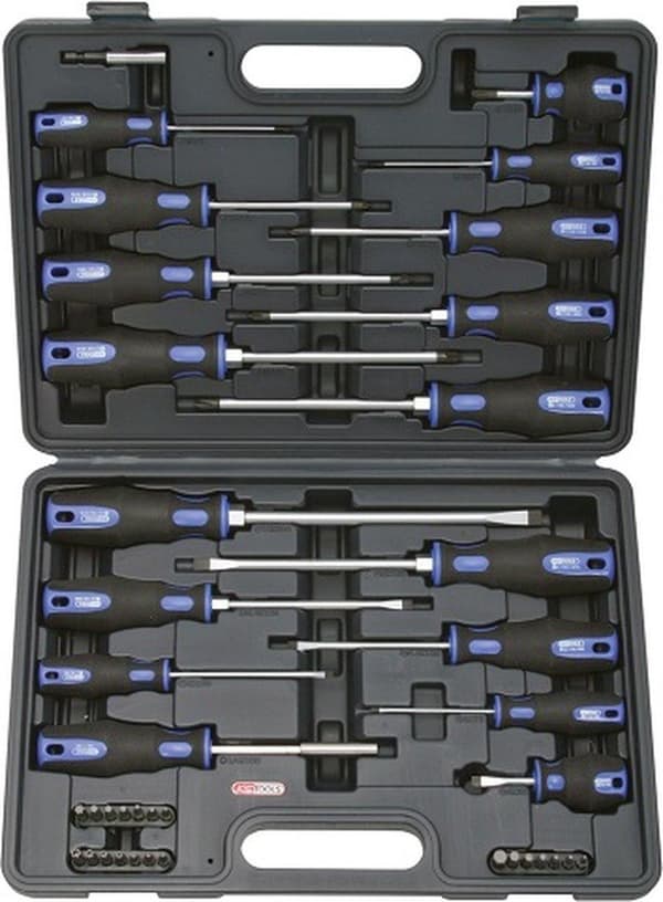 KS Tools 159.0100 ERGOTORQUEplus Skruvmejsel och bitssats, 39 st