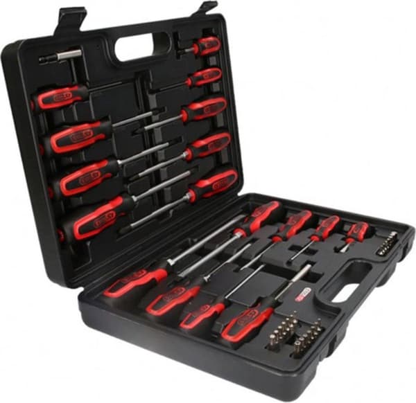 KS Tools 159.0100 ERGOTORQUEplus Skruvmejsel och bitssats, 39 st