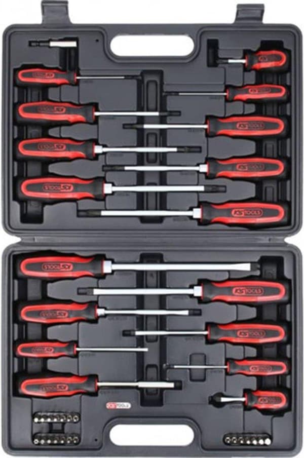 KS Tools 159.0100 ERGOTORQUEplus Skruvmejsel och bitssats, 39 st