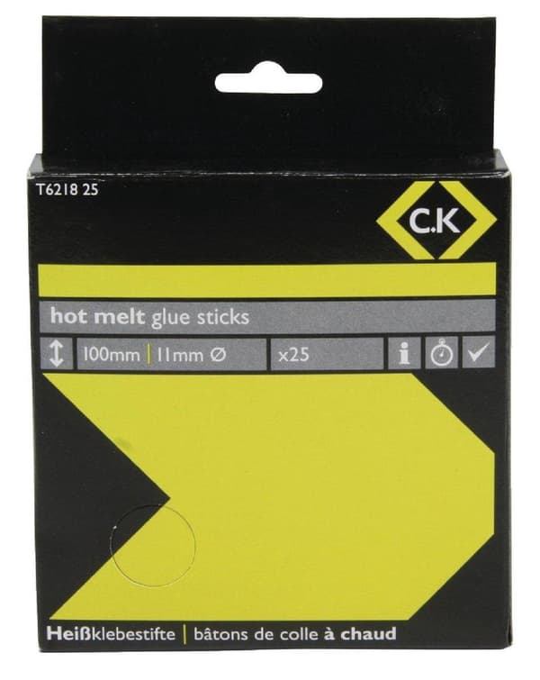 CK T6218 25 Limstift 11 mm 100 mm Gennemsigtig 250 g 25 stk.