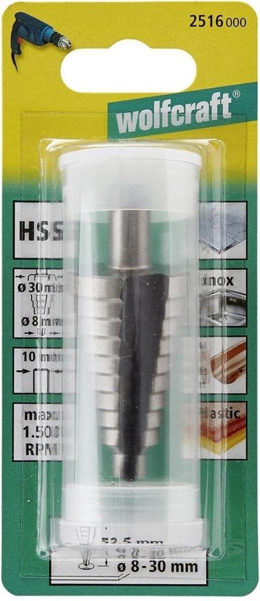 Wolfcraft 2516000 HSS Hulskærer - 8-30mm