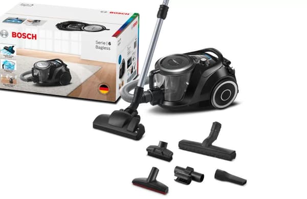 Bosch Series 6 BGC41XSIL pölynimuri sylinteri tyhjiökuiva 700 W pussiton (BGC41XSIL)