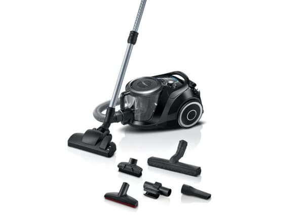 Bosch Series 6 BGC41XSIL pölynimuri sylinteri tyhjiökuiva 700 W pussiton (BGC41XSIL) musta