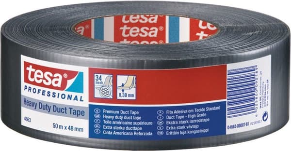 tesa STRONG 04663-00007-02 Stoftape tesa Professional Silver (LxB) 50 mx 48 mm 1 stk.