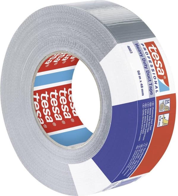 tesa STRONG 04663-00007-02 Stoftape tesa Professional Silver (LxB) 50 mx 48 mm 1 stk.