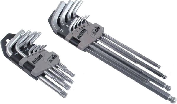 Brüder Mannesmann BM18170 18-delt L-nøglesæt - Torx / Inbus - T10-50