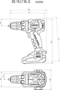 Miniatyrbillede 3 af 6: Metabo BS 18 LT BL batteridrevet boremaskine 18V