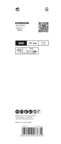 Bosch tilbehør 2608900544 EKSPERT “Hardwood 2-side clean” T 308 BF stiksavklinge, 5 stk N/A 5 stk.