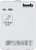 Miniatyrbild 2 av 5: KWB HSS titan borrsats - 19 delar