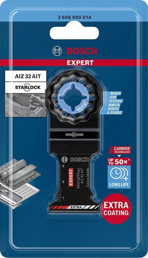 Bosch tilbehør 2608900014 EKSPERT MetalMax AIZ 32 AIT hårdmetal dyksavklinge Pakke med 1 (2608900014)