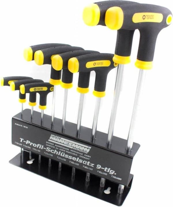 Brüder Mannesmann Torx T-greb (sæt 9 styk) i standard