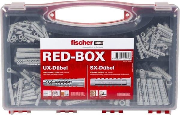 Fischer SX/UX Plug Asortment Box punainen