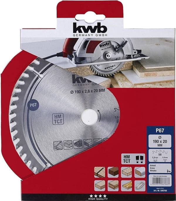 KWB savklinge 190x20 mm 56 Tænder