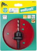 Miniatyrbillede 3 af 3: wolfcraft Wolfcraft Hulsav 127 mm rød 5495000