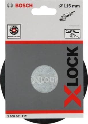 Bosch - stöddyna - 115 mm - X-LOCK - korn: P80 (2608601712)