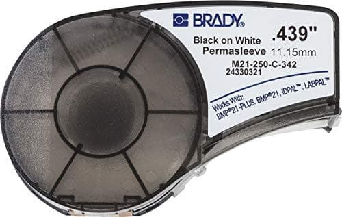 Brady M21-250-C-342 - Sort - Hvid - Polyolefin - Varmeoverførsel - Mat - Rektangel - BMP21 PLUS (110925)