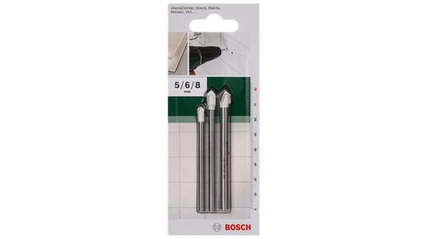 Bosch tillbehör 2609255588 kakelborrset 3-delat cylindriskt skaft 1 set