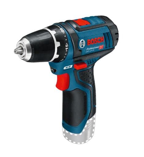 Bosch Professional GSR 12V-15 akkuporakone 12 V 2 Ah, 4 Ah Li-Ion sis. 2. akku, sis. tarvikkeet, sis. laukku (0615990G6L)
