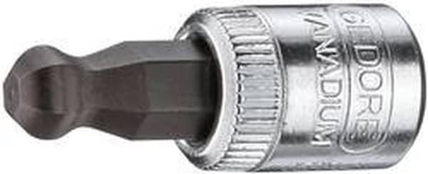 Skruetrækker indsats Kuglehoved sekskant 6,3 mm, 6x28 mm Gedore