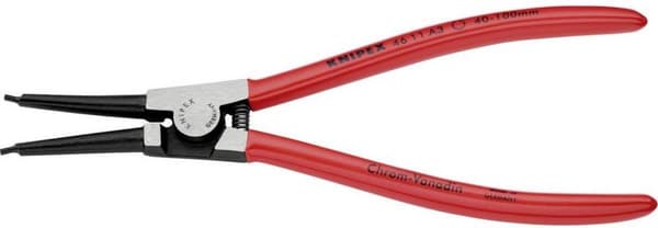 Knipex 46 11 A3 Precisionsringtång Lämplig för fjäderringar Ytterringar 40-100 mm Spetsform Rak