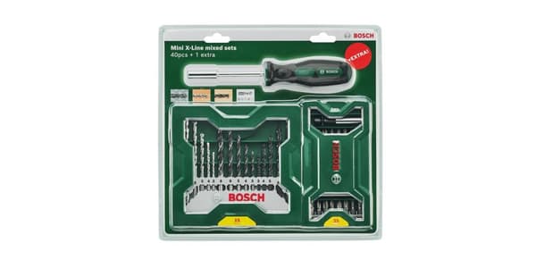 Bosch tilbehør Mini X-Lin 2607017655 bit sæt 41 styk inklusive bit holder skruetrækker