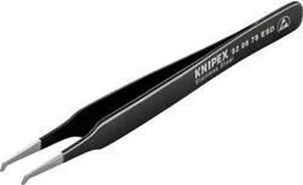 Knipex 92 08 78 ESD præcisionspincet flad, vinklet 45° 120 mm