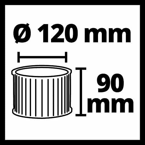 EINHELL 2351311 - plisseret filter egnet til askesuger (2351311)