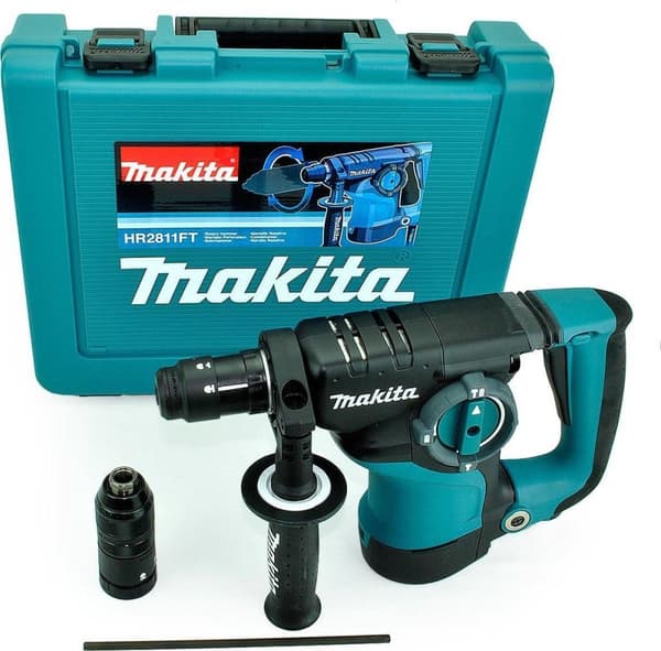Makita HR2811FT SDS-plus Kombihammare inkl. snabbborrchuck i fodral - 800W - 2,9J