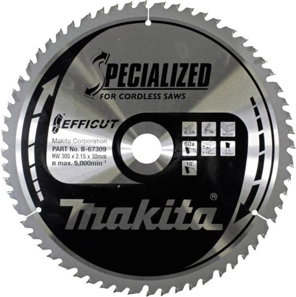 Makita B67256 Sav Efficut 305x30x215 60T 10g