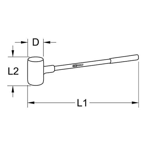KS Tools 140.5259 Dødslagshammer, 4500g
