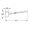 Miniatyrbillede 3 af 3: KS Tools 140.5259 Dødslagshammer, 4500g
