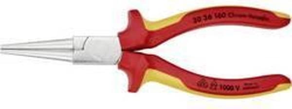 Knipex 30 36 160 VDE Tång med rund näsa Rak 160 mm
