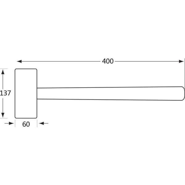 BAHCO Plasthammer 1500 g 3625PU-60