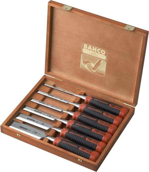 Bahco 434-S6-EUR 6-delt mejselsæt i trækasse