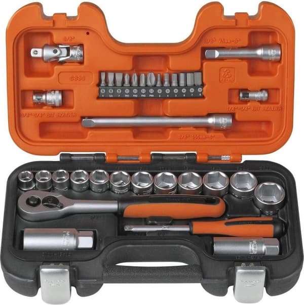 Bahco S330 33 dele doseringssæt - 1/4'' 3/8''