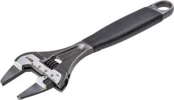 Bahco justerbar skruenøgle type 9031-T 200 mm med tynde kæber