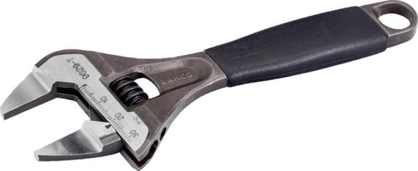 Bahco justerbar skruenøgle type 9031-T 200 mm med tynde kæber