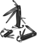 Pikkukuva 8 / 9: Victorinox Ranger Grip 55 Onyx Black - Sveitsin armeijan veitsi - 12 toimintoa - Lahjalaatikko