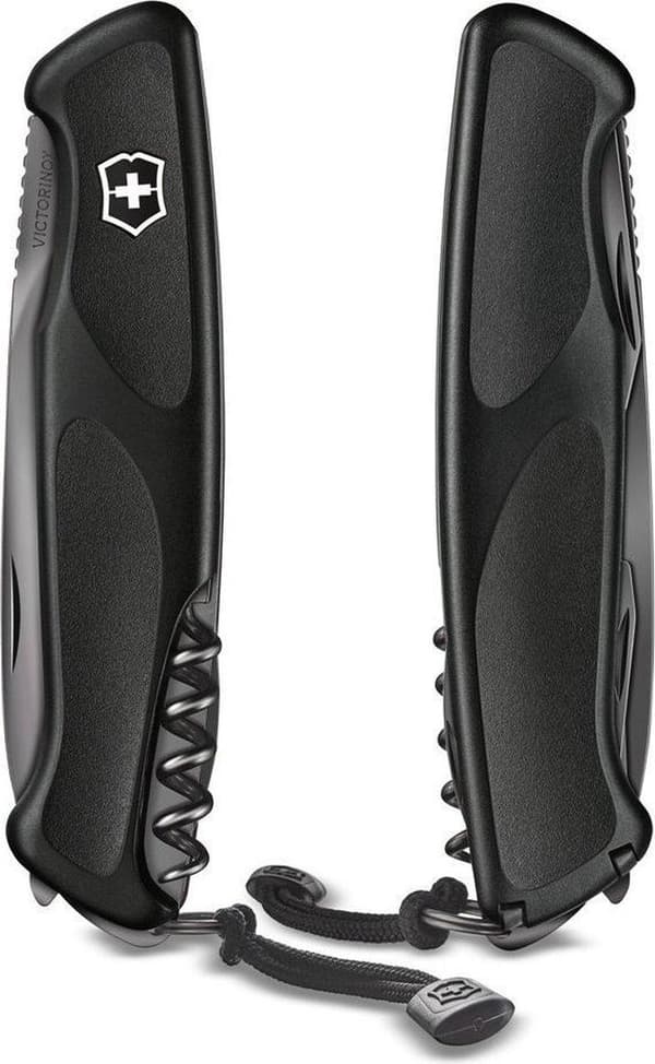 Victorinox Ranger Grip 55 Onyx Black - Sveitsin armeijan veitsi - 12 toimintoa - Lahjalaatikko